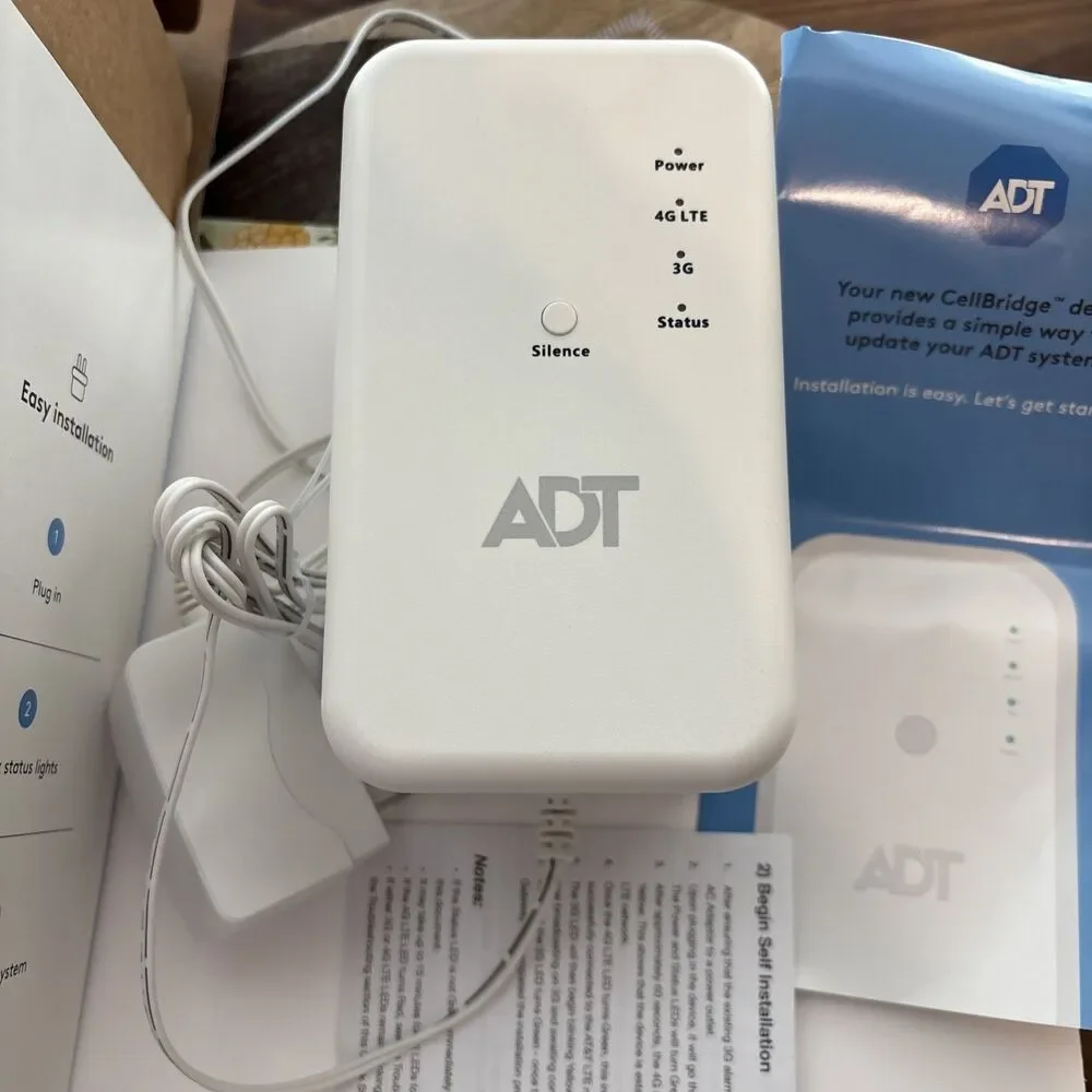 ADT CellBridge Alarm System Upgrade Unit, 3G to 4G, 24-hr Backup, New Open